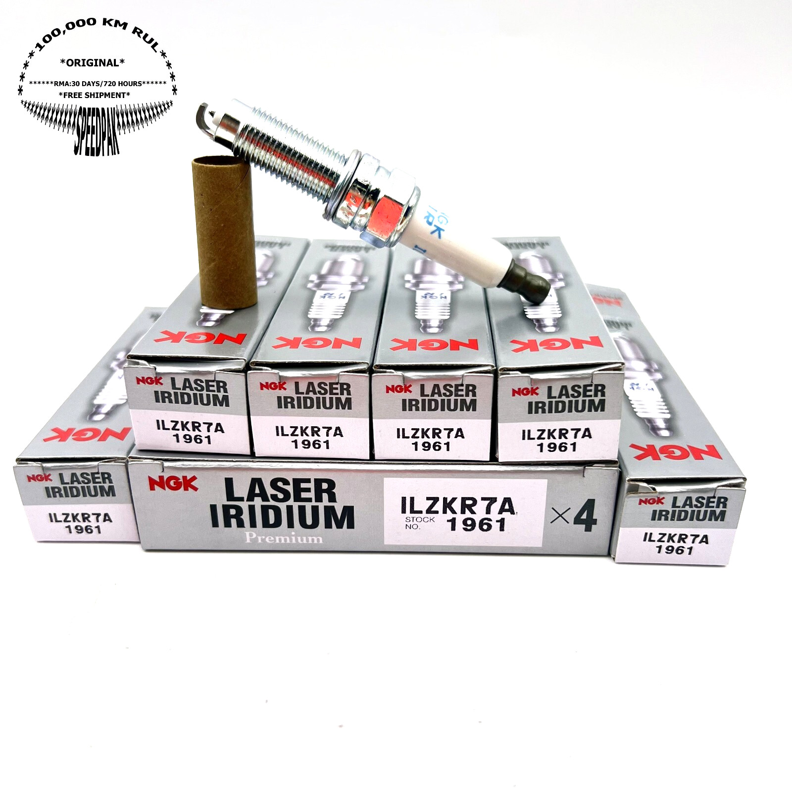 6x NGK 1961 Laser Iridium Spark Plugs ILZKR7A for VOLKSWAGEN ATLAS 18-19 3.6L L6