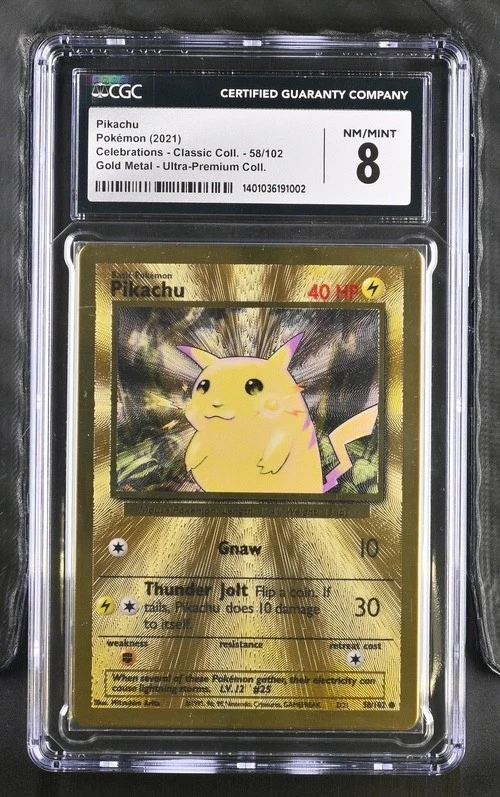 Pikachu Pokémon TCG Metal English Collectible Individual Card