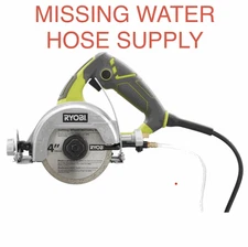 RYOBI 12 -Amps 4 in. Blade Corded Wet Tile Saw (MISSING WATER SUPPLY HOSE)