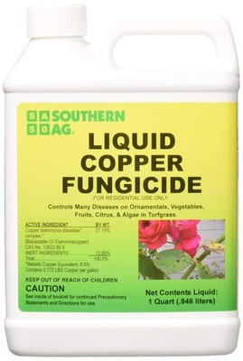 Southern Ag Liquid Copper Fungicide, 32oz - Quart 32 Oz,