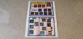 Final Fantasy II 2 ii FF - Super Nintendo SNES NES Map Insert Poster Town Guide!