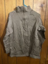 US Military Undershirt POLY Cold Weather Men's Large Thermal Layer Top