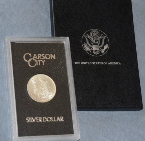 1882 CC Morgan Silver Dollar GSA Coin BU W/ Box