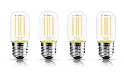 2.5 in E17 Intermediate Base LED Filament Bulb 360 Lumens, 2700K Soft White D...