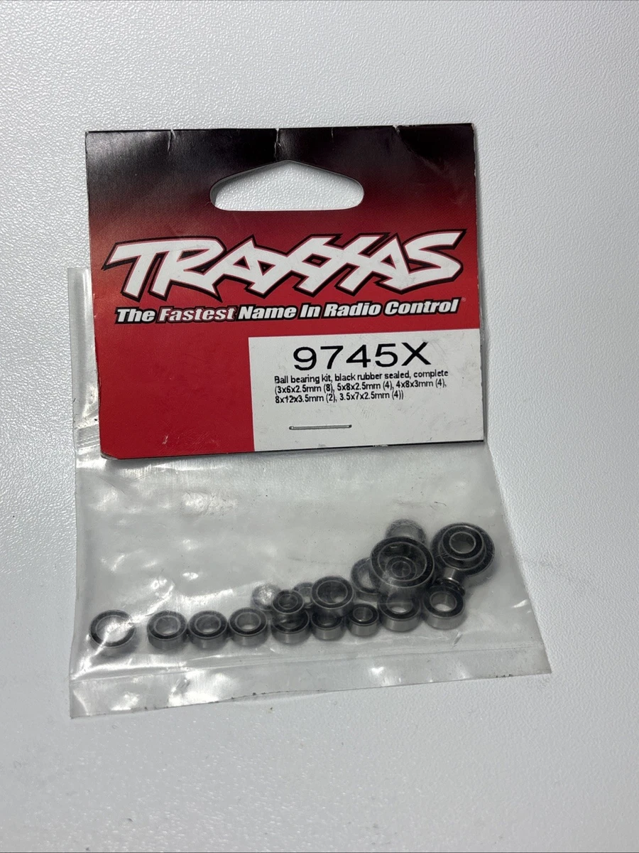 Traxxas 9745X Complete Black Rubber Ball Bearing Set for TRX-4M photo 2