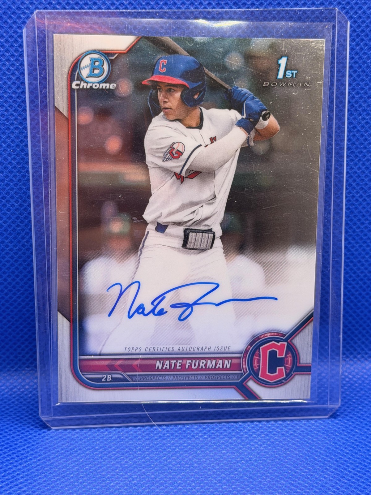 Nate Furman 2022 Bowman Draft #CDA-NF Chrome 1st Prospect Auto Guardians