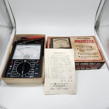 Micronta 22-203A Analog Multimeter Tester w/ Leads Manual Box Tested Radio Shack