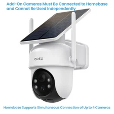 AOSU 3MP Solar Cameras Security Outdoor Wireless,2/4 Cam-Kit,works with Alexa