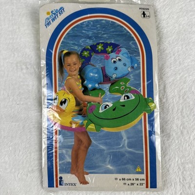 Intex The Wet Set Animal Split Ring 59220 Select Duck or Frog Y2K Pool Float
