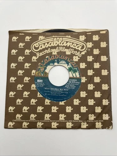 KISS **Rock And Roll All Nite** GETAWAY Pop Rock 45 on CASABLANCA NB 829