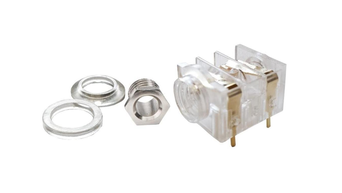 Домкрат для крепления гнезд в жень-ском замке 1/4 (6,35 мм), монолитный (TS), 2 стыка, 2 отверстия