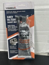 VISBELLA High Temp Sealant Neutral RTV Silicone Gasket Maker Grey 3oz for Gasket