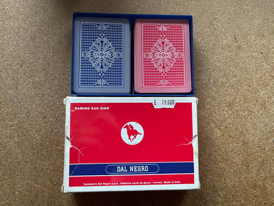 DAL NEGRO RAMINO SAN SIRO PLAYING CARDS - FREE UK POSTAGE!!