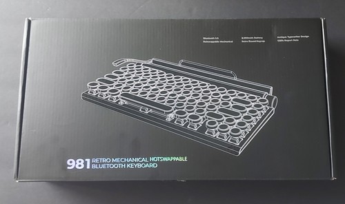 Taiahiro retro mechanical hotswappable Bluetooth keyboard color is Bronzed - 第 1/11 張圖片