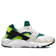 Nike Air Huarache Run White Volt Bright Spruce GS 654275-045