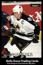 1995-96 Fleer SkyBox Impact Derian Hatcher #46 Dallas Stars NHL Hockey  
