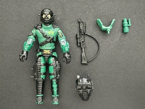 gi joe lot figure 1989 Night Viper 100% complete Perfect Cobra Emblem On Chest