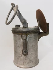 Vintage Old Miners Acetylene Carbide Lantern For Working Area Inside The Mine
