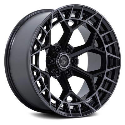 Fuel FC873 CHARGER Wheels 17x9 (-12, 6x139.7, 106.1) Black Rims Set of 4