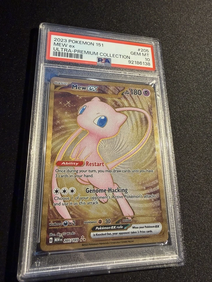 Mew ex - (151 Metal Card) 205/165 Sv: Scarlet & Violet 151 Regular - Image 3 of 4