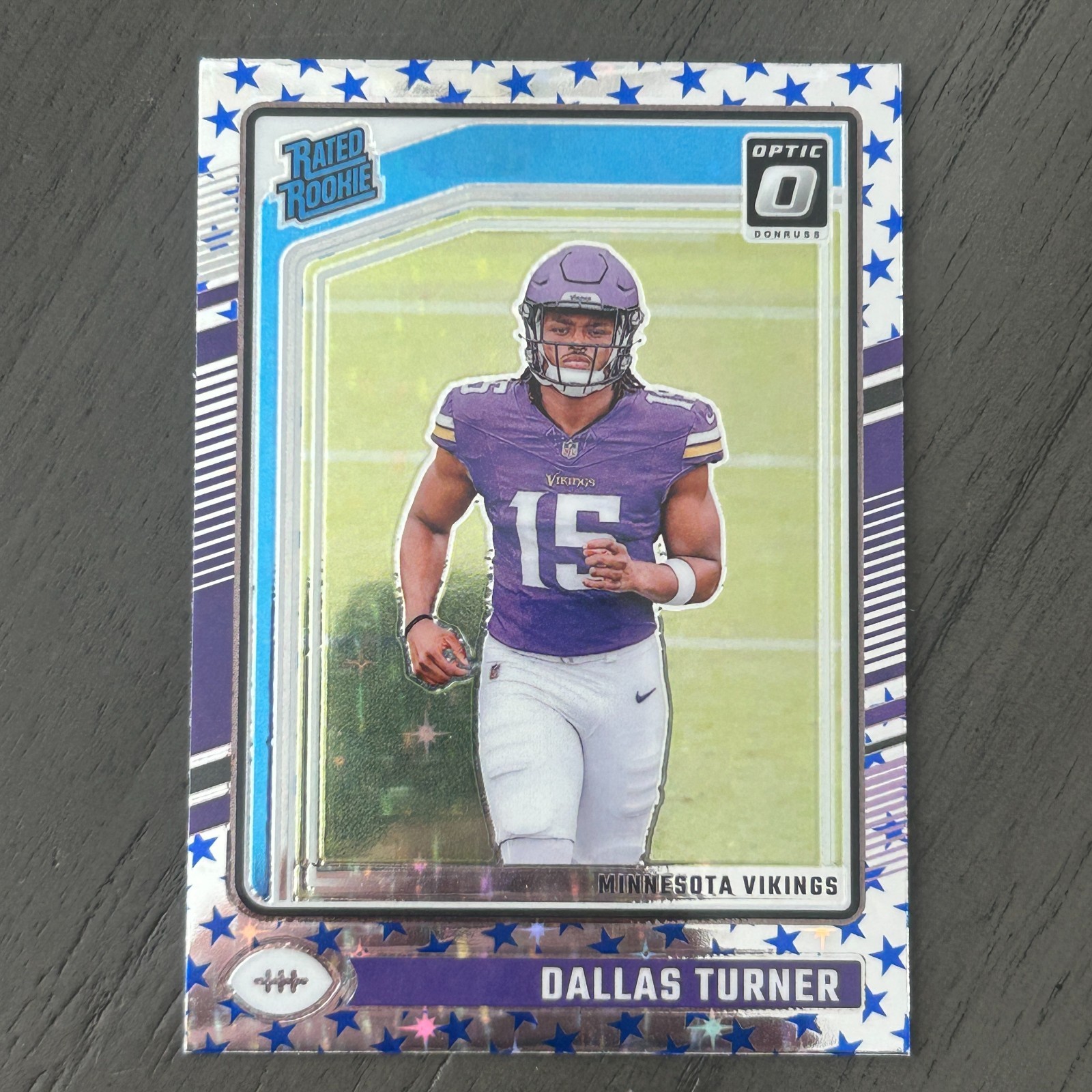 2024 Panini Donruss Optic - Rated Rookie Dallas Turner #224 Stars Prizm (RC)