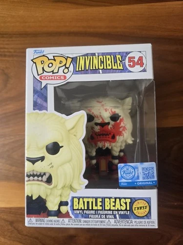 Funko Pop Battle Beast #54 Invincible Exclusive Limited Chase Edition - New Mint