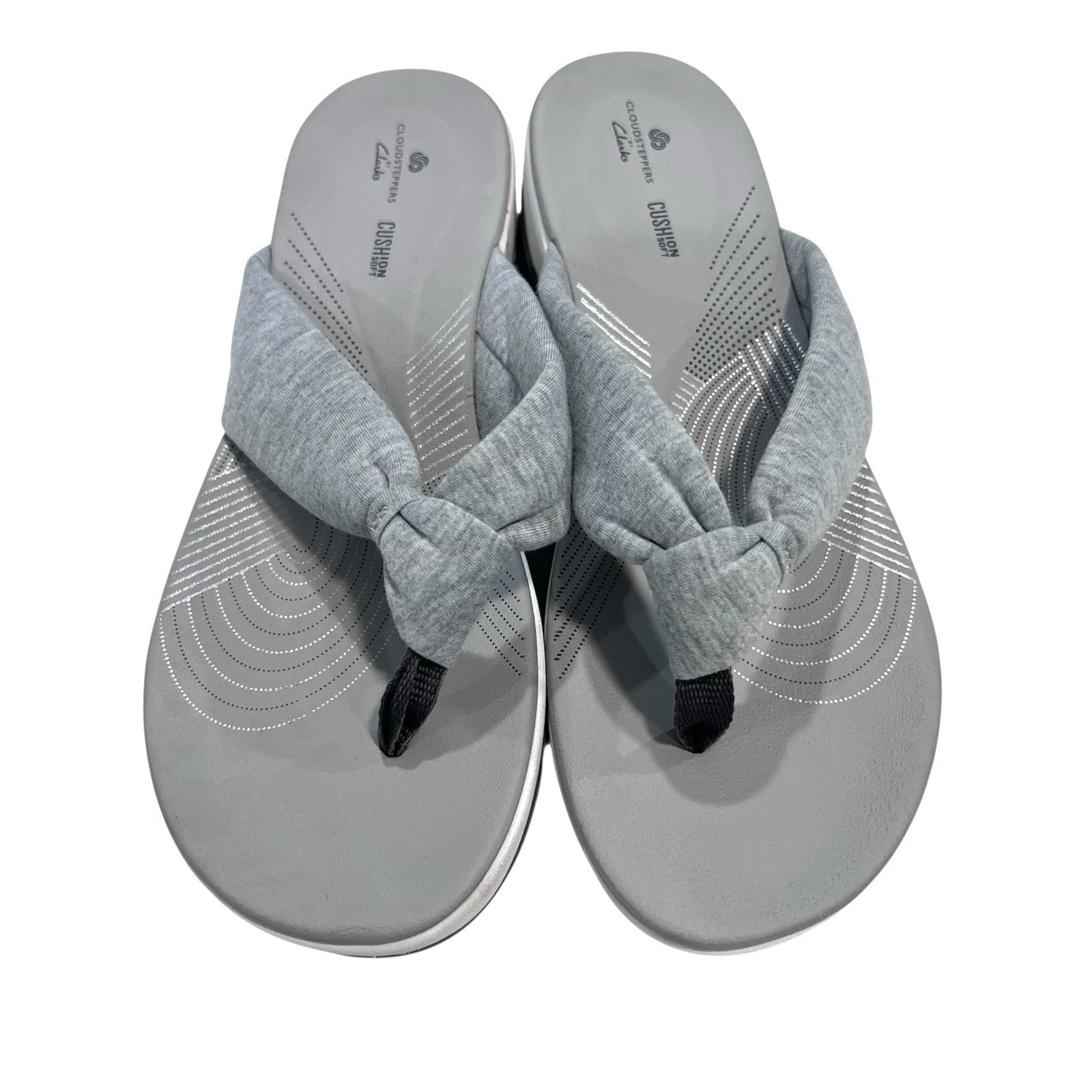 Clarks Cloudsteppers Arla Gilson perizoma infradito grigio donna taglia 8M