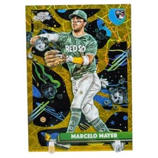 2025 Topps Cosmic Chrome - Marcelo Mayer  Gold Interstellar Refractor /50 (RC)