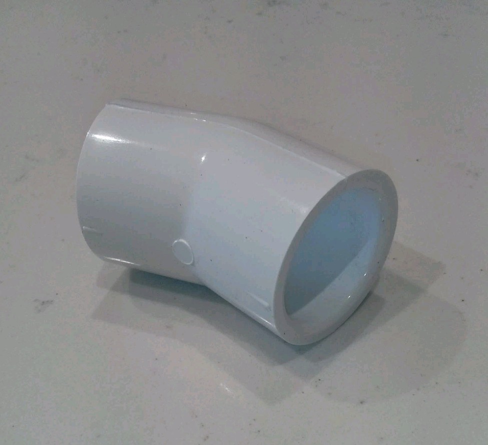 1" PVC 22.5° Schedule 40 Elbow USA 