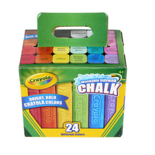Crayola Washable Sidewalk Chalk, 24 Ct, Ages 4 
