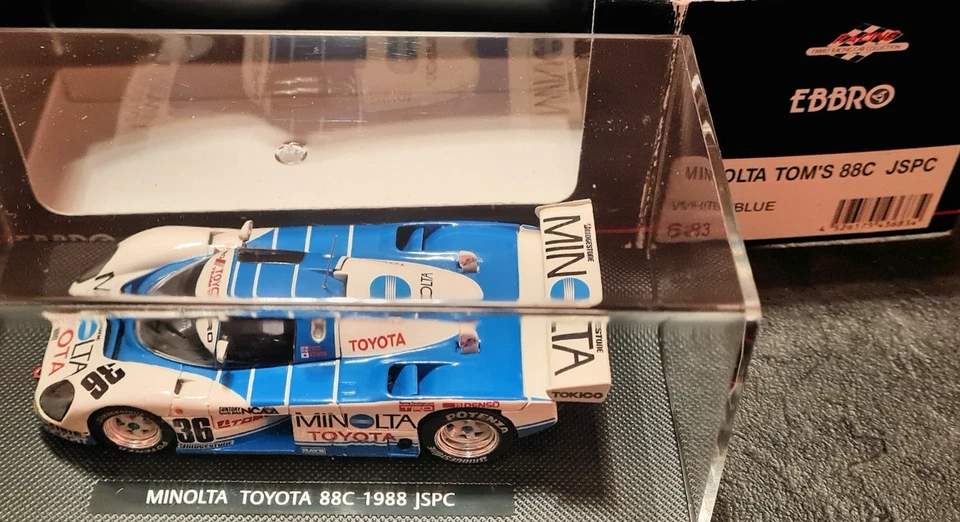 Modellino Le Mans 1:43 Toyota Minolta Toms 1988 88C Lees, Sekiya, Hoshino EBBRO - Immagine 4 di 4