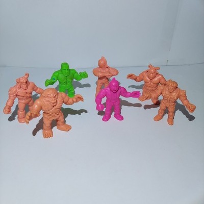Vintage M.U.S.C.L.E Muscle Men Figures Kinnikuman Keshi Mattel Lot Of 7 GUC 