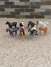 Safari LTD Horse Lot 8 Horses and 2 Riders Plastic Figures