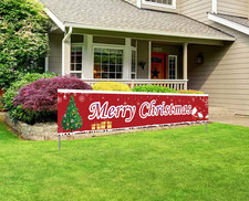 Weihnachten Deko Banner Weihnachtsdeko Lang Weihnachtsbanner Merry Christmas Fla