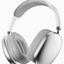 Newentor Wireless Over-Ear Bluetooth Headphones Silver Foldable 40H Battery
