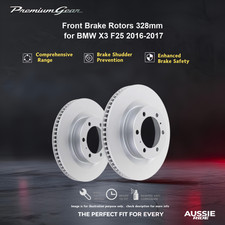 Front Brake Rotors 328mm for BMW X3 F25 2016-2017