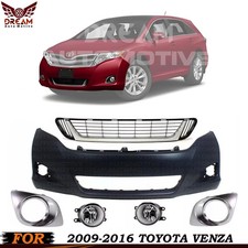 Front Bumper Cover Fascia Grille Assembly Kit For 2009-2016 Toyota Venza