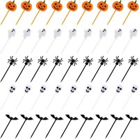 Cupcake Topper Halloween Kuchendeko 100X Tortenstecker KüRbis Fledermaus Spinne