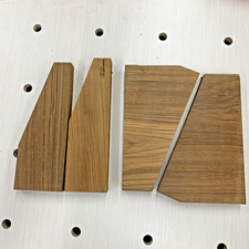 4 Pcs Teak Lumber, Geniune Burmese Teak Lumber Cut Offs