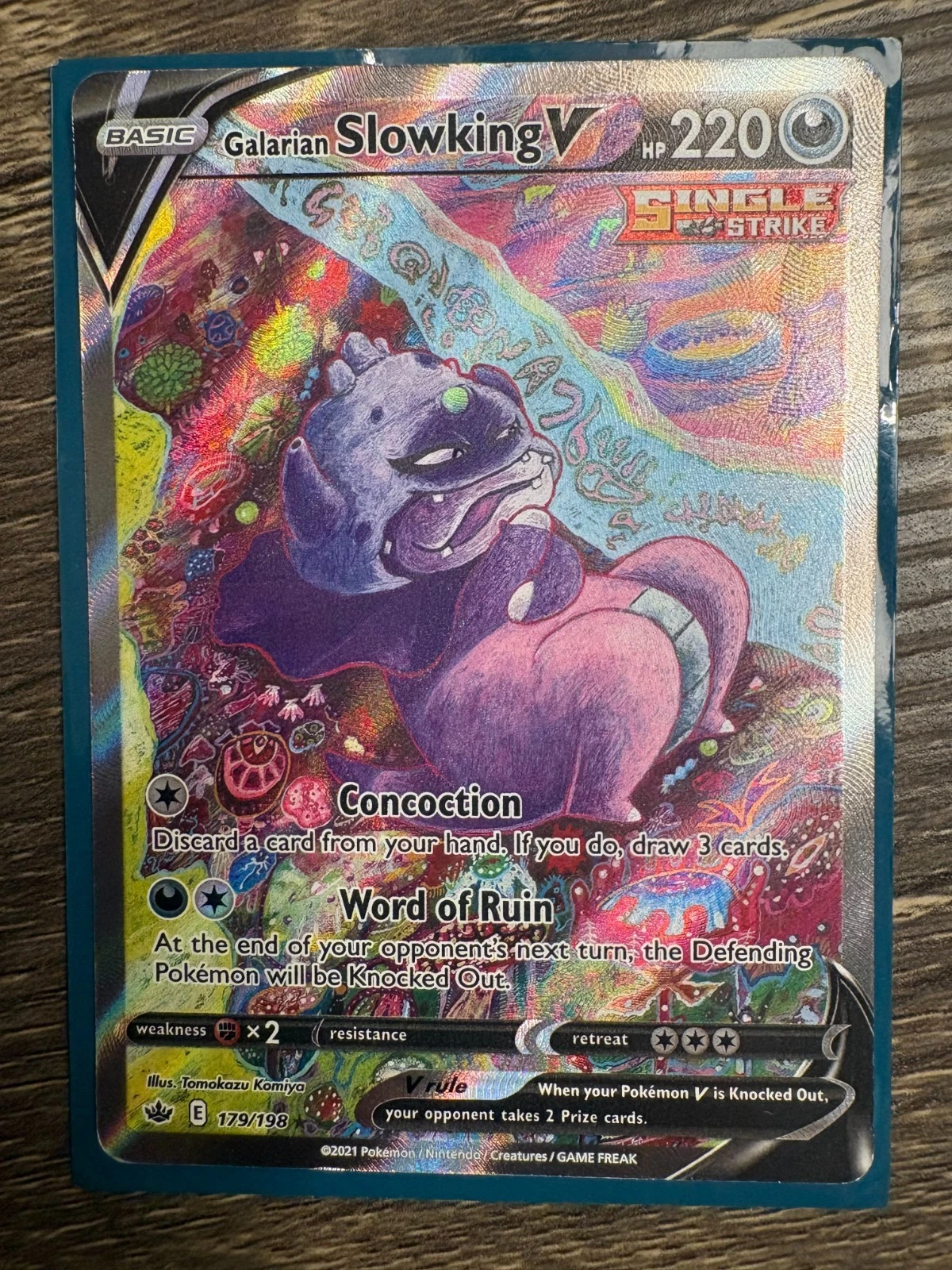 Galarian Slowking V (Alt Art) 179/198 Swsh06: Sword & Shield -...
