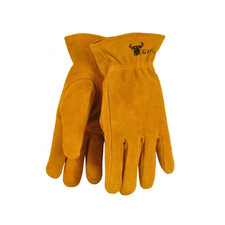 Brown Kid'S Leather Work Gloves