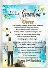 Personalised birthday card loving words in verse  Son Grandson Any name Any age