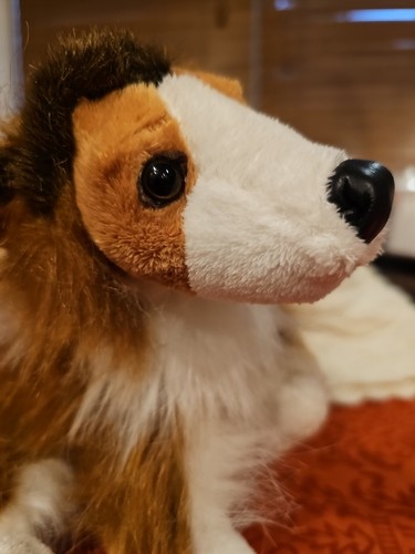 Classic Webkinz COLLIE Puppy Dog Lassie GANZ Plush Stuffed Animal NO CODE HM149 - Picture 2 of 5