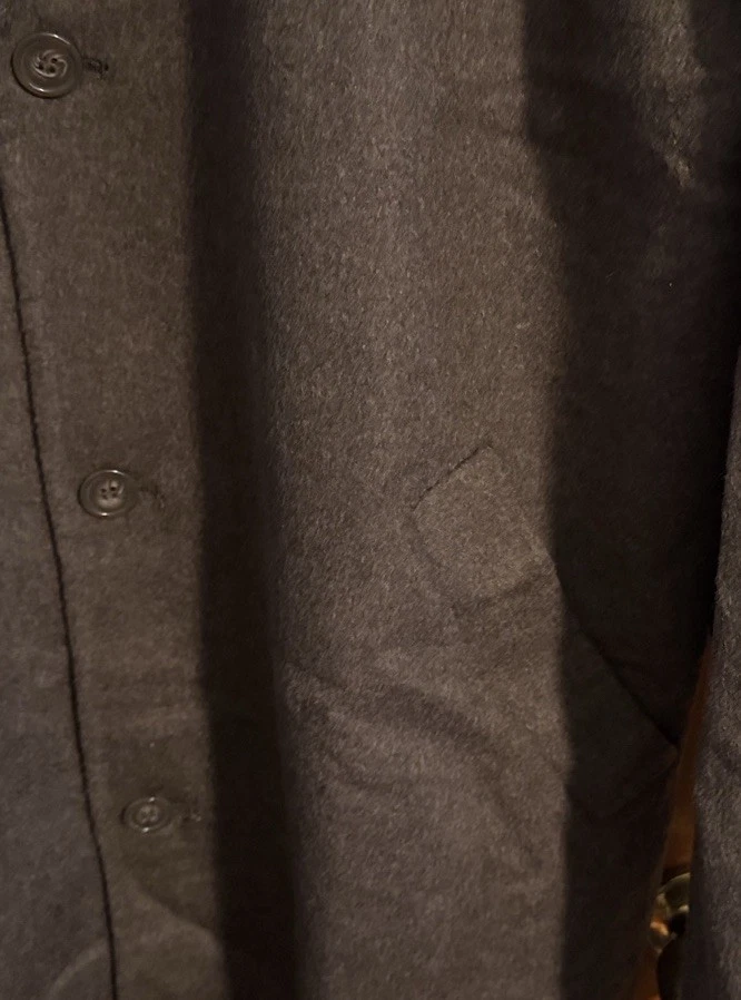 Abrigo marrón para hombre XL mezcla de lana Foto 3 de 4