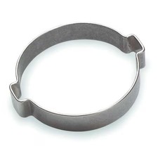 Oetiker 10100030-100 Hose Clamp, Crimp, 2-Ear, 7/8 In Nom Size, Zinc-Plated