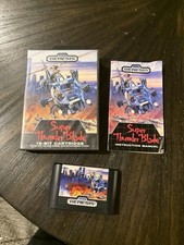 Sega Genesis Game Super Thunder Blade CIB Complete In Box 