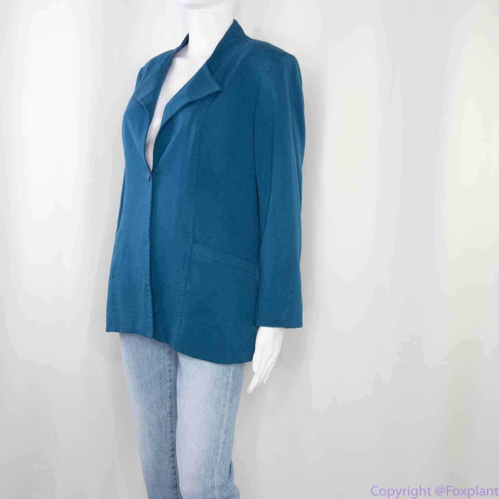 Pendleton 98% wool one button blue blazer jacket,… - image 10