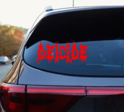 TORMENTOR Deicide Logo Glossy Vinyl Sticker Layered Decal Heavy Metal Death Band Obituary