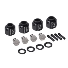 Aluminum Hex Wheel Hubs +10mm Extended Adapter for Traxxas TRX4 Bronco Ford Car