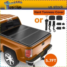 5.7FT Hard Tri-Fold Truck Bed Tonneau Cover for 2015-2024 Ford F-150 F150 5'7 !